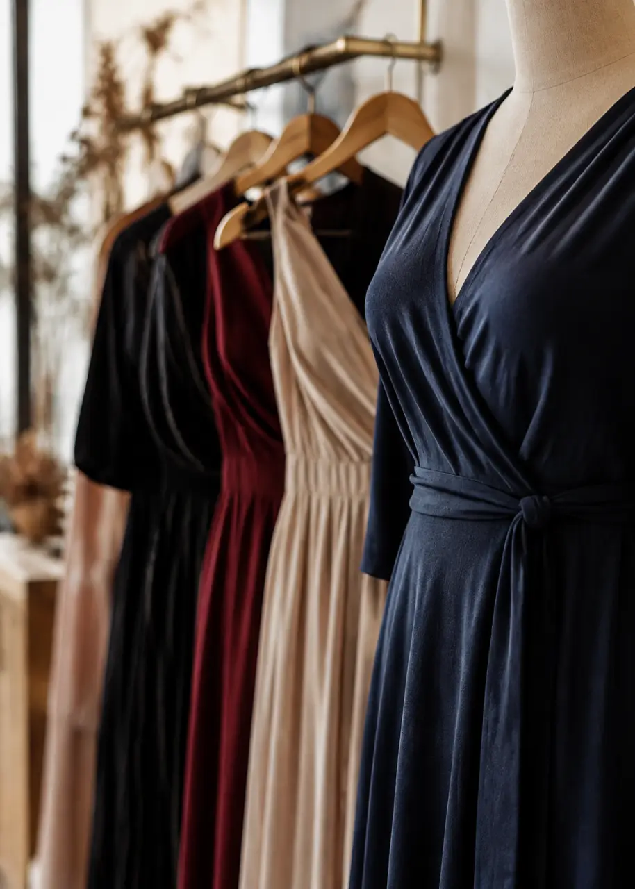 Robe amincissante pour femme ronde et petite, les coupes qui allongent la silhouette sans comprimer le ventre