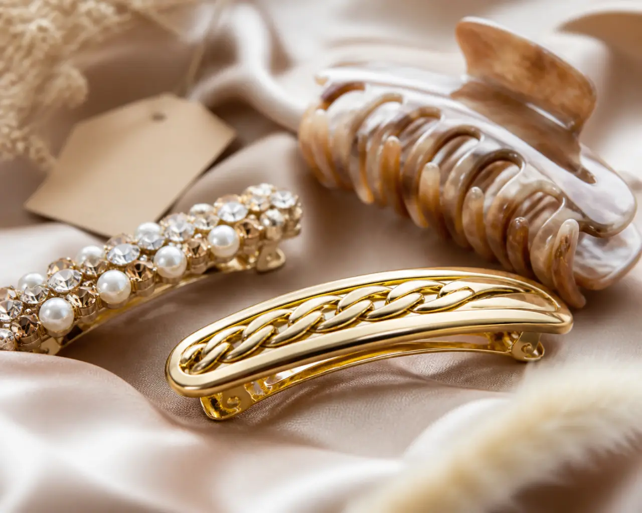 Quelle barrette cheveux tendance choisir : dorée, bijou ou grande pince ?