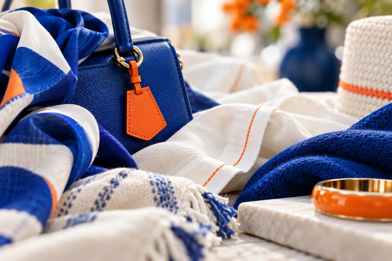 Quelle couleur va avec le bleu roi ? Du blanc lumineux à l’orange en petite touche