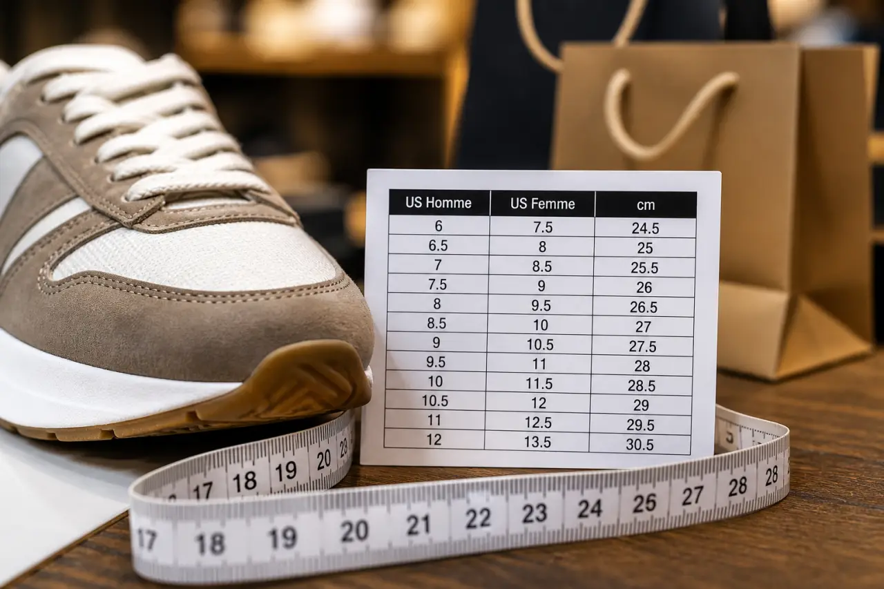 Taille américaine de chaussure : US homme, femme et centimètres pour choisir juste