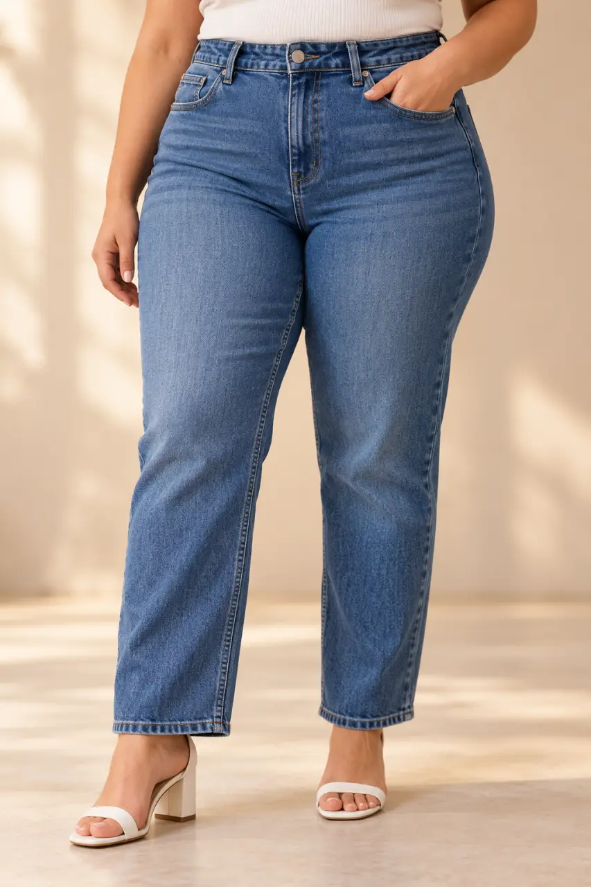Jean femme ronde : une taille qui tient, des jambes libres et la bonne longueur