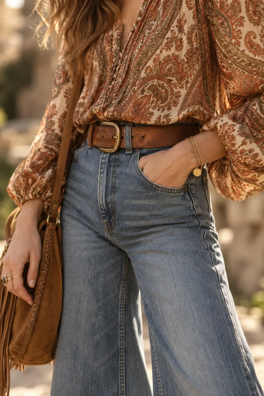 Tenue hippie femme : affirmer l’esprit 70 sans basculer dans le déguisement