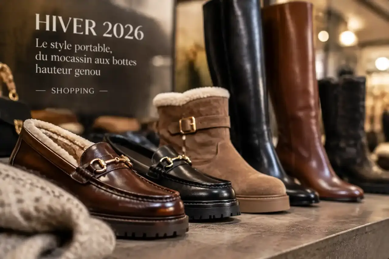 Les chaussures hiver 2026 misent sur le style portable, du mocassin aux bottes hauteur genou