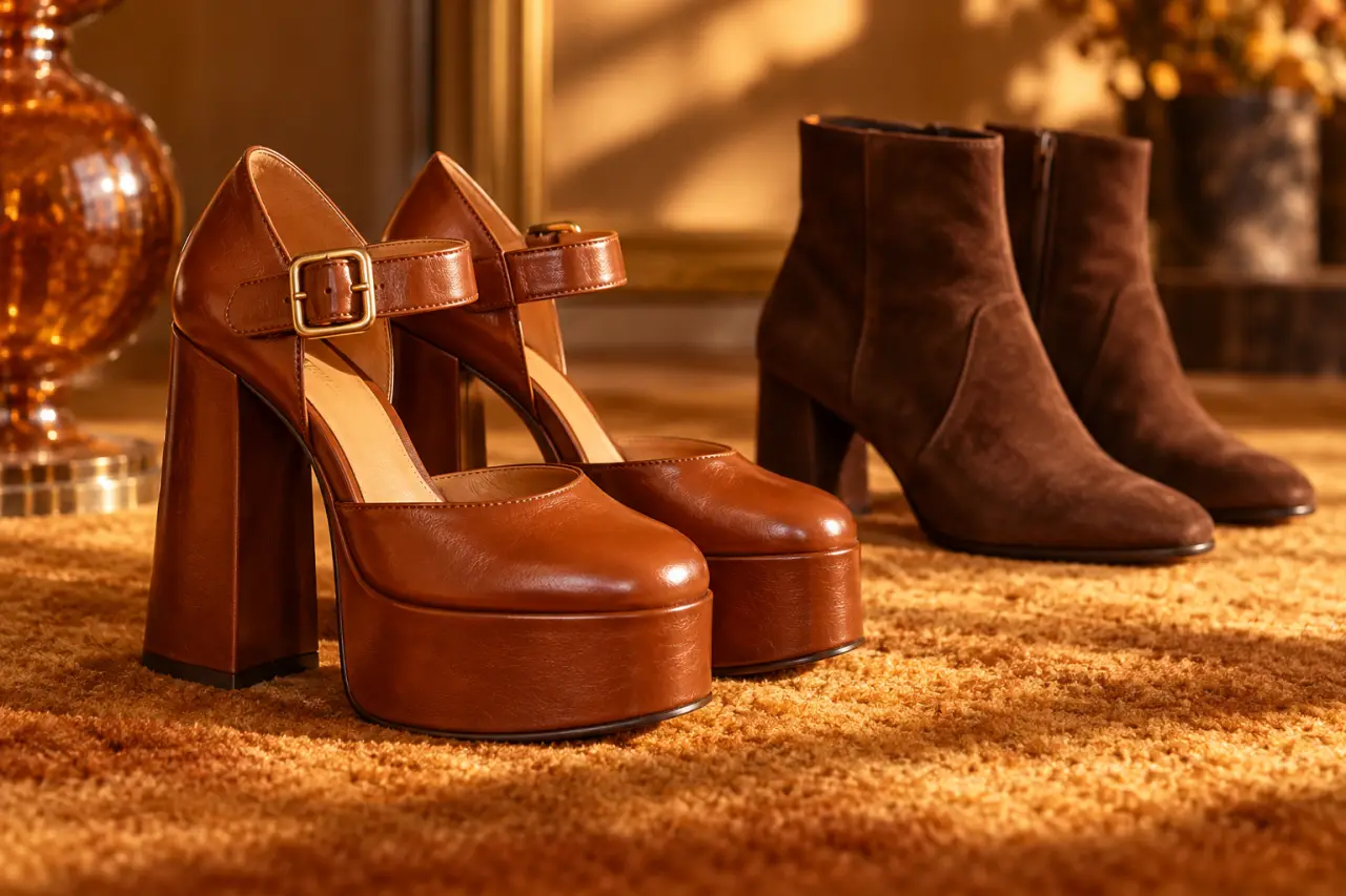 Chaussures femme années 70 : plateformes affirmées ou bottines faciles à porter ?