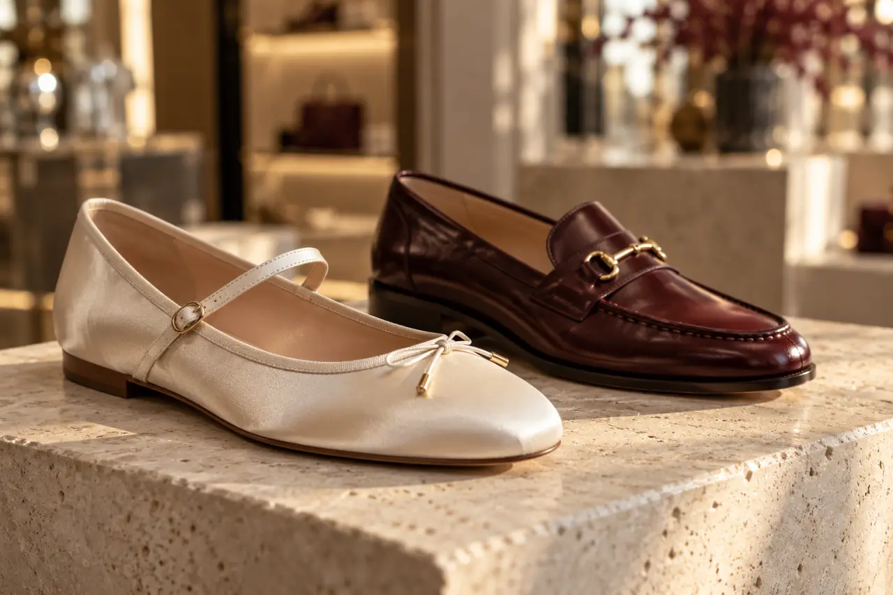 Chaussures tendance 2026 : des ballerines aux mocassins, l’élégance prend le parti du plat